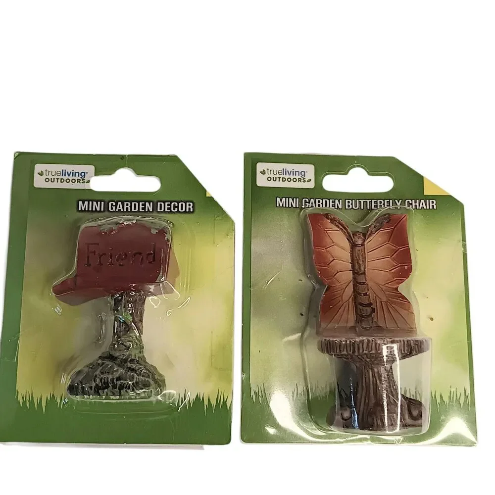 Lot Of 13 Miniature Garden Gnomes Fairies And Accessories Resin True Living New